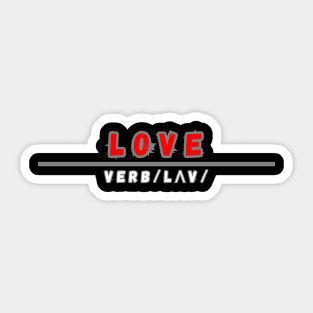 Word Love Sticker